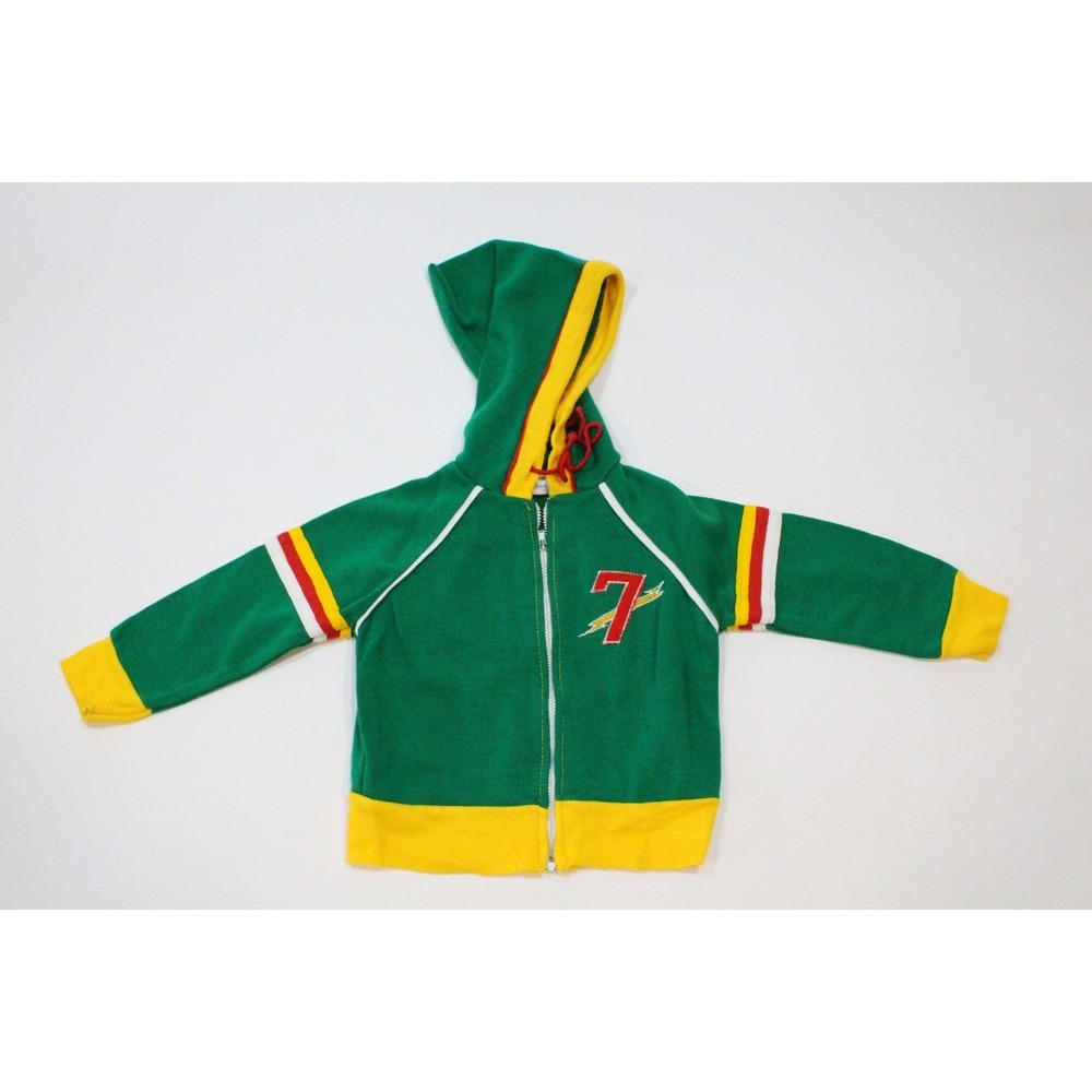 Doe Spun Vintage Toddler  Hoodie Size 24 Months Soft Knit Zip-Up Sweater‎ Jacket